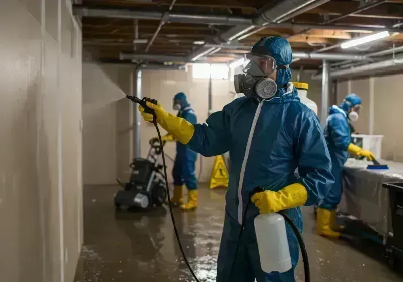 Basement Sanitization and Antimicrobial Treatment process in Atlanta, IL